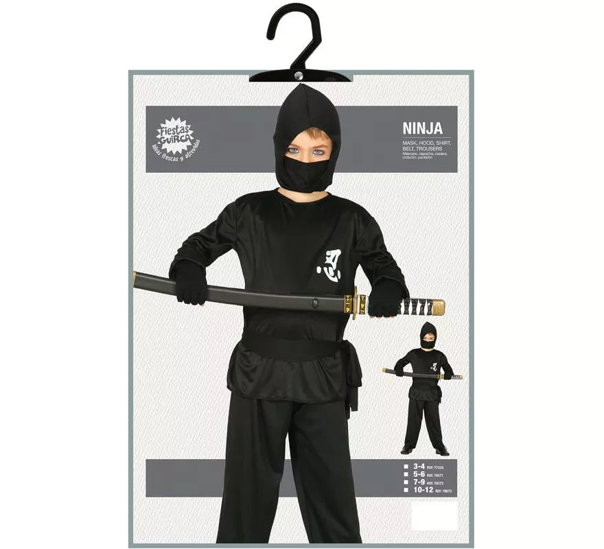 Translation missing: es.Disfraz de Ninja negro para niño