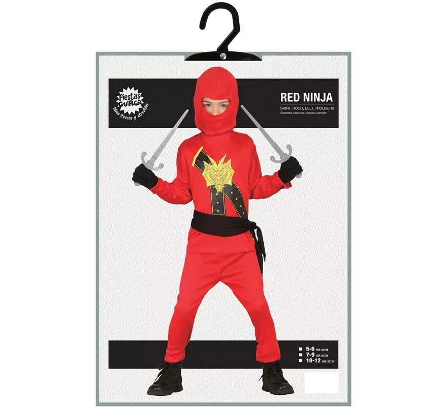 Translation missing: es.Disfraz de Ninja rojo para niño