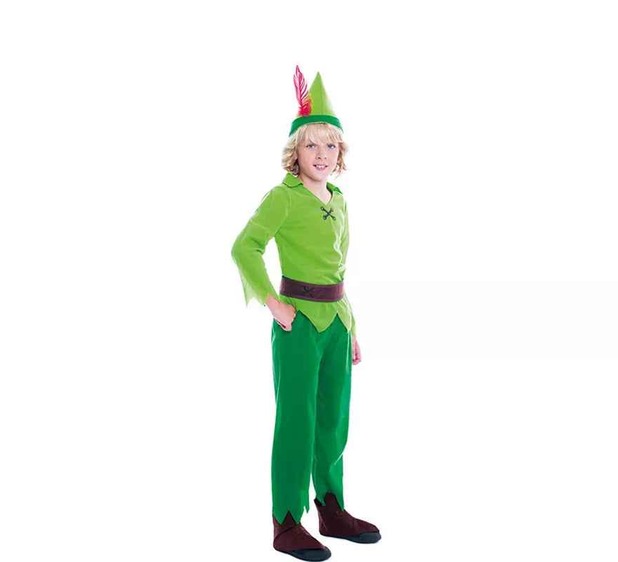 Translation missing: es.Disfraz de Niño Volador Verde para niño