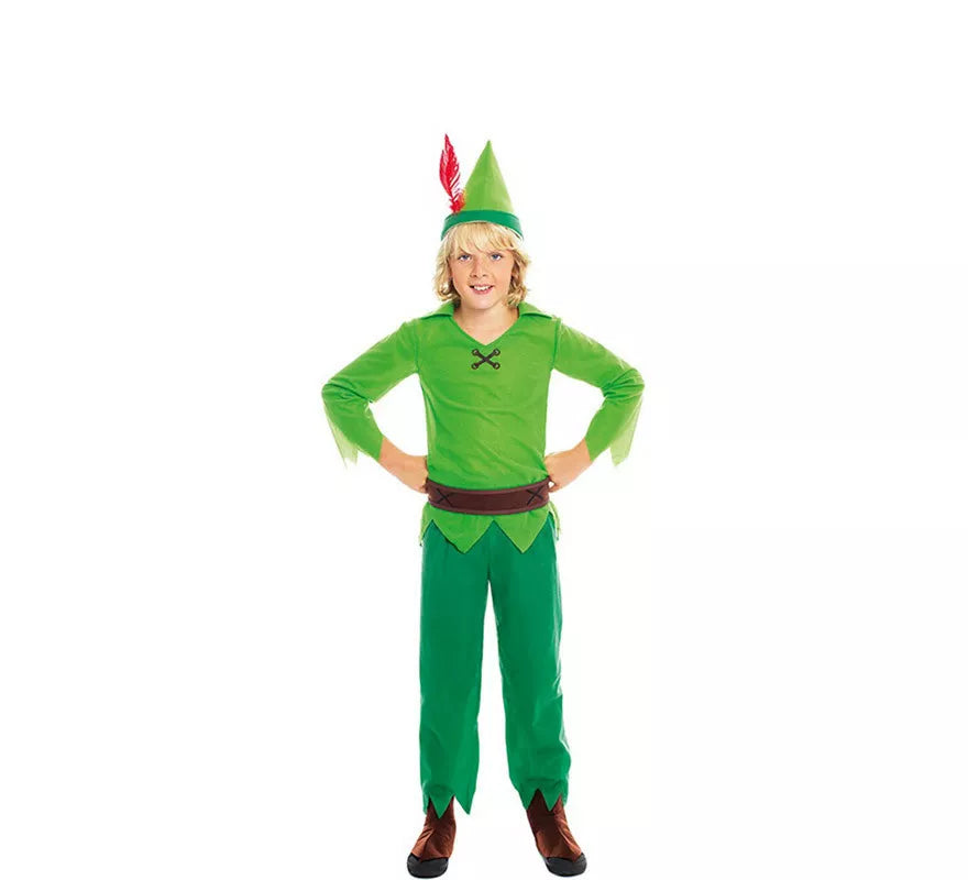Translation missing: es.Disfraz de Niño Volador Verde para niño