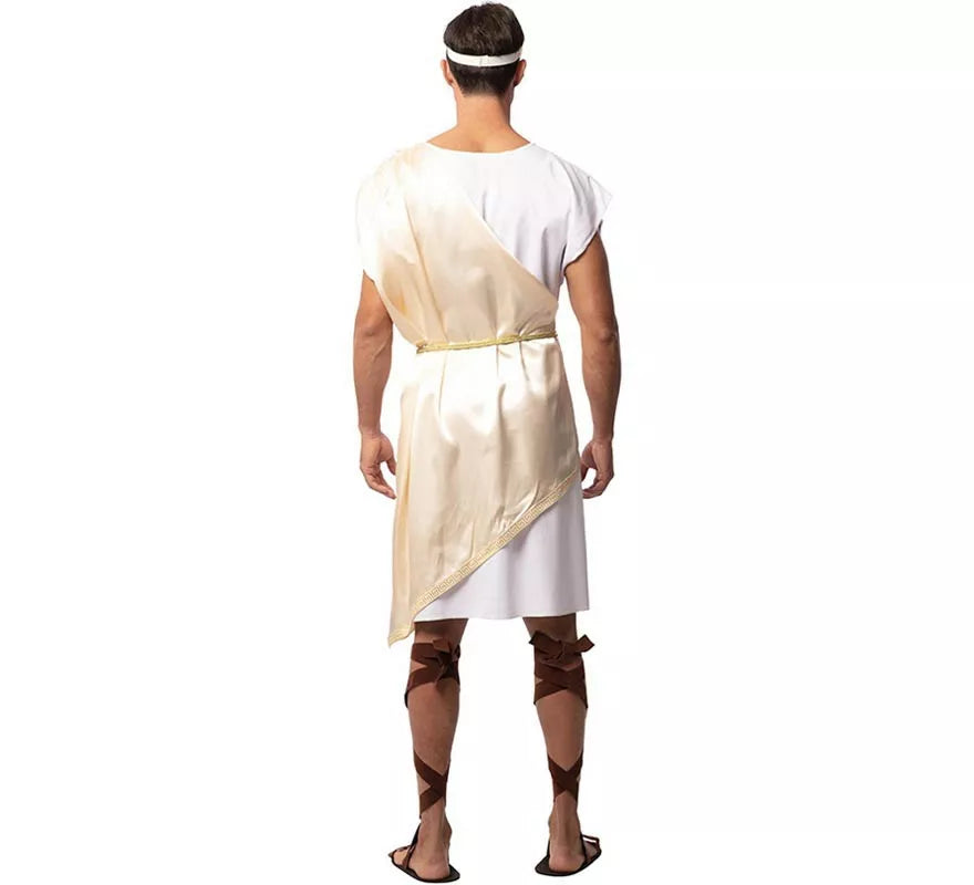 Translation missing: es.Disfraz de Noble Romano beige deluxe para hombre