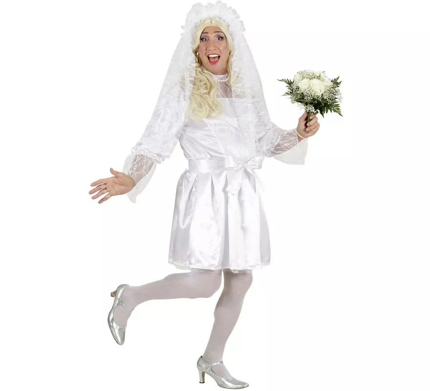 Translation missing: es.Disfraz de Novia blanca para hombre