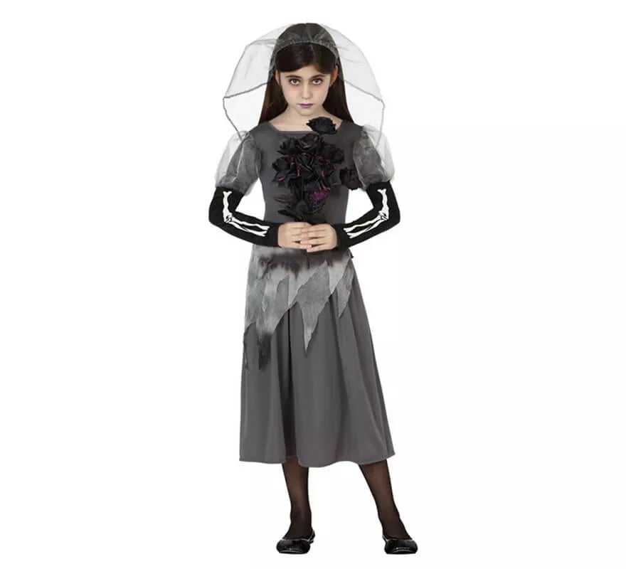 Translation missing: es.Disfraz de Novia Cadáver para niñas para Halloween
