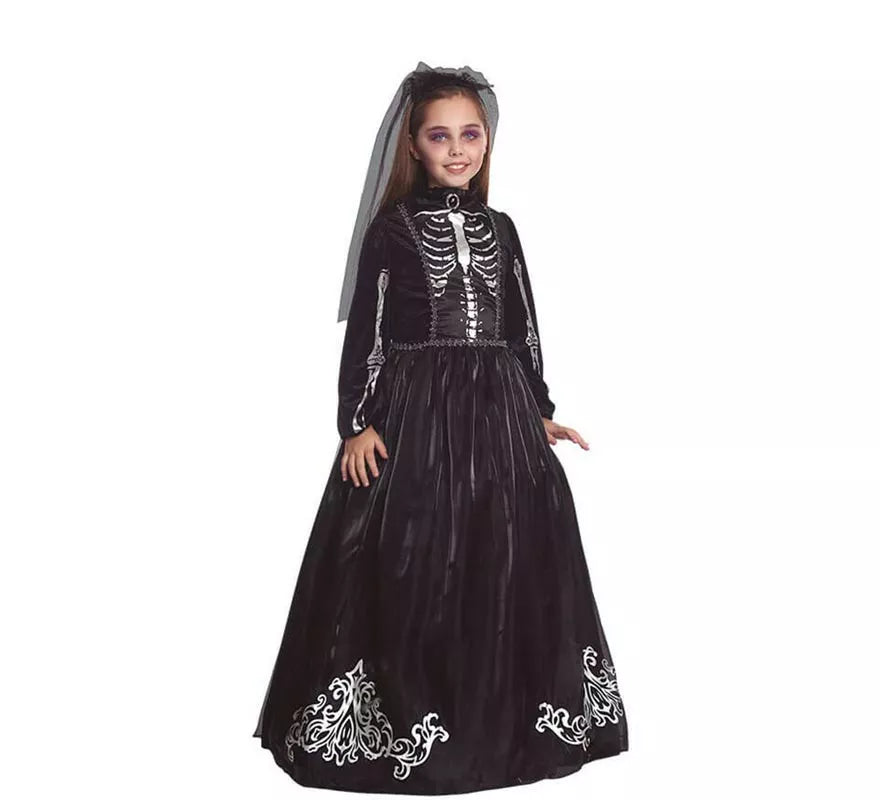 Translation missing: es.Disfraz de Novia Esqueleto para niña