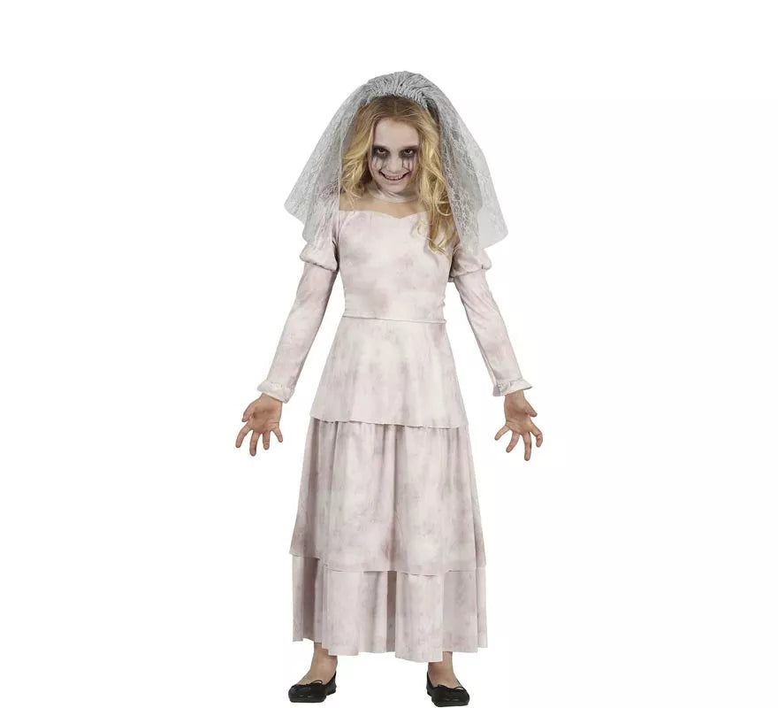 Translation missing: es.Disfraz de Novia Fantasma Triste para niña