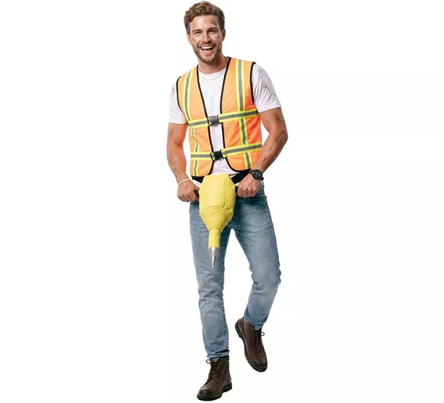 Translation missing: es.Disfraz de Obrero con herramienta para hombre