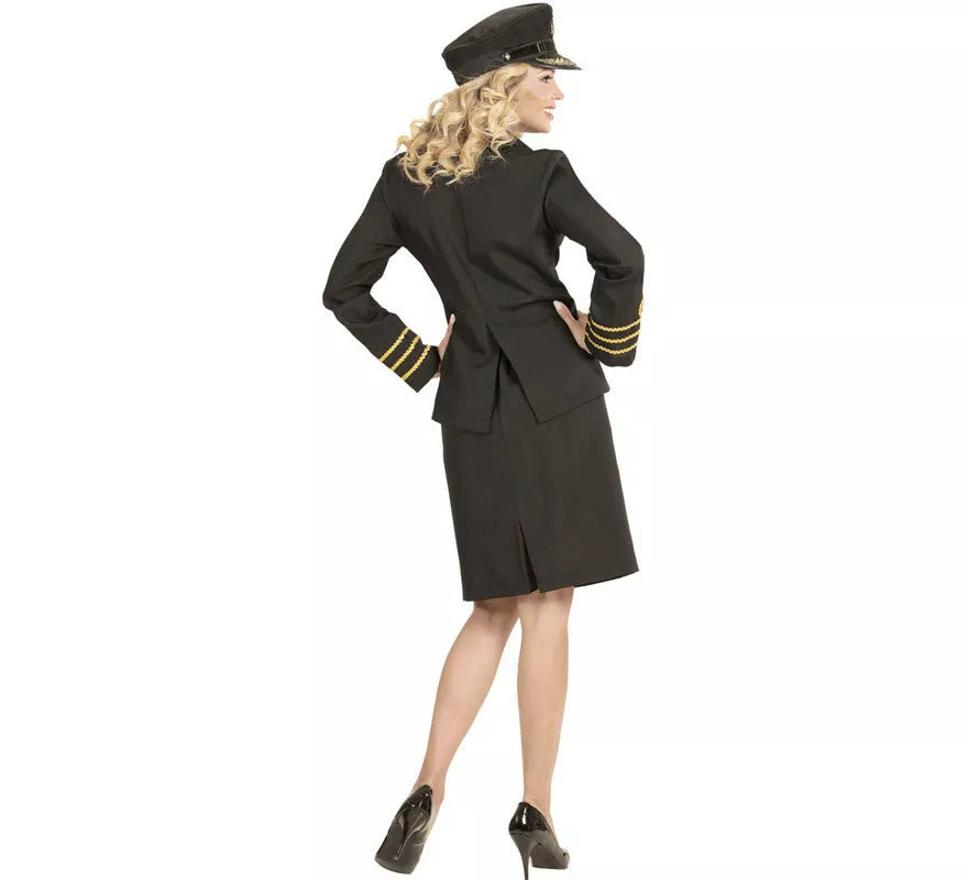 Translation missing: es.Disfraz de Oficial de la Marina en Negro para mujer