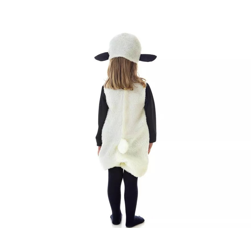 Disfraz de Oveja blanca con capucha para niños