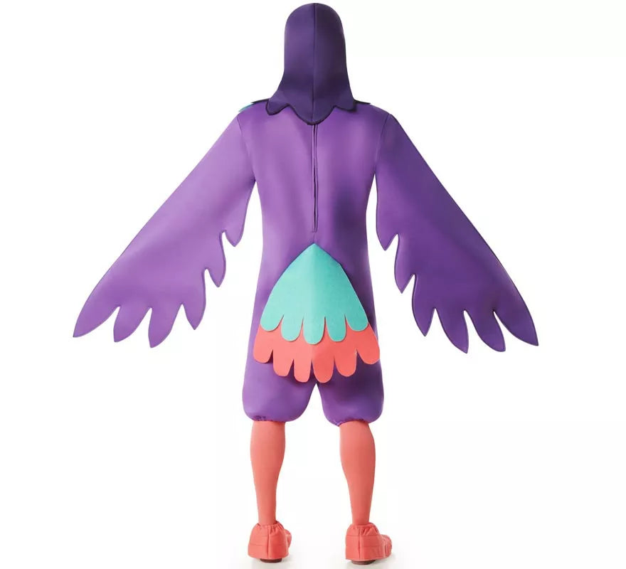Translation missing: es.Disfraz de Pájaro Guacamayo morado para hombre