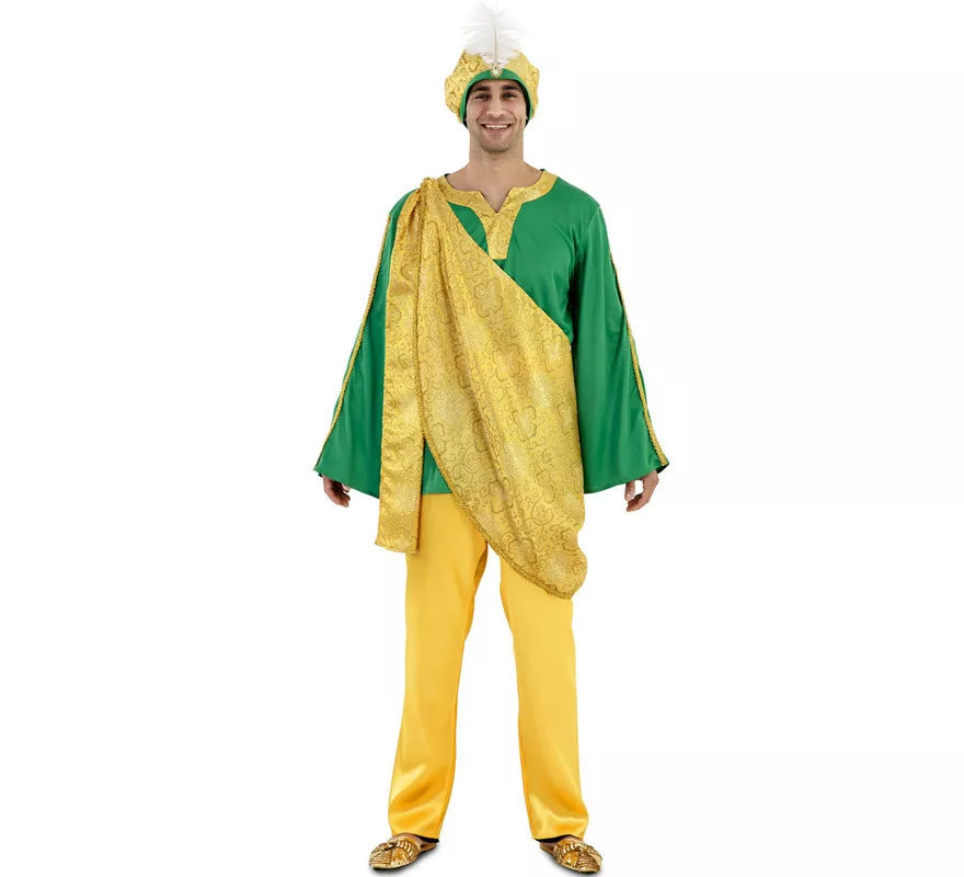 Translation missing: es.Disfraz de Paje Real Amarillo para hombre