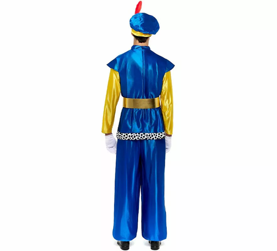 Translation missing: es.Disfraz de Paje Real azul para hombre
