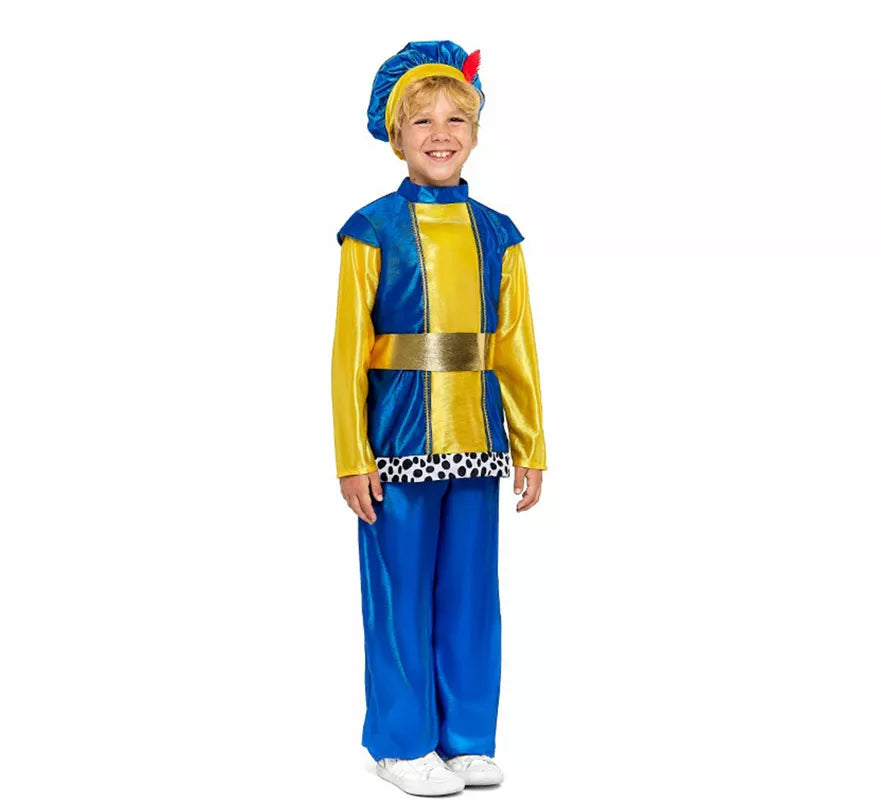 Translation missing: es.Disfraz de Paje Real azul para niño