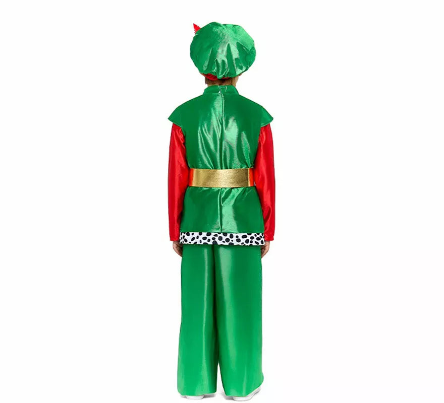 Translation missing: es.Disfraz de Paje Real verde para niño