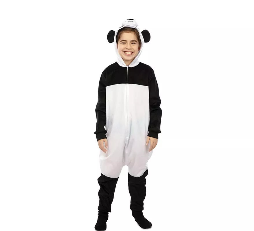Translation missing: es.Disfraz de Panda Kugurumi con capucha y orejas para niños