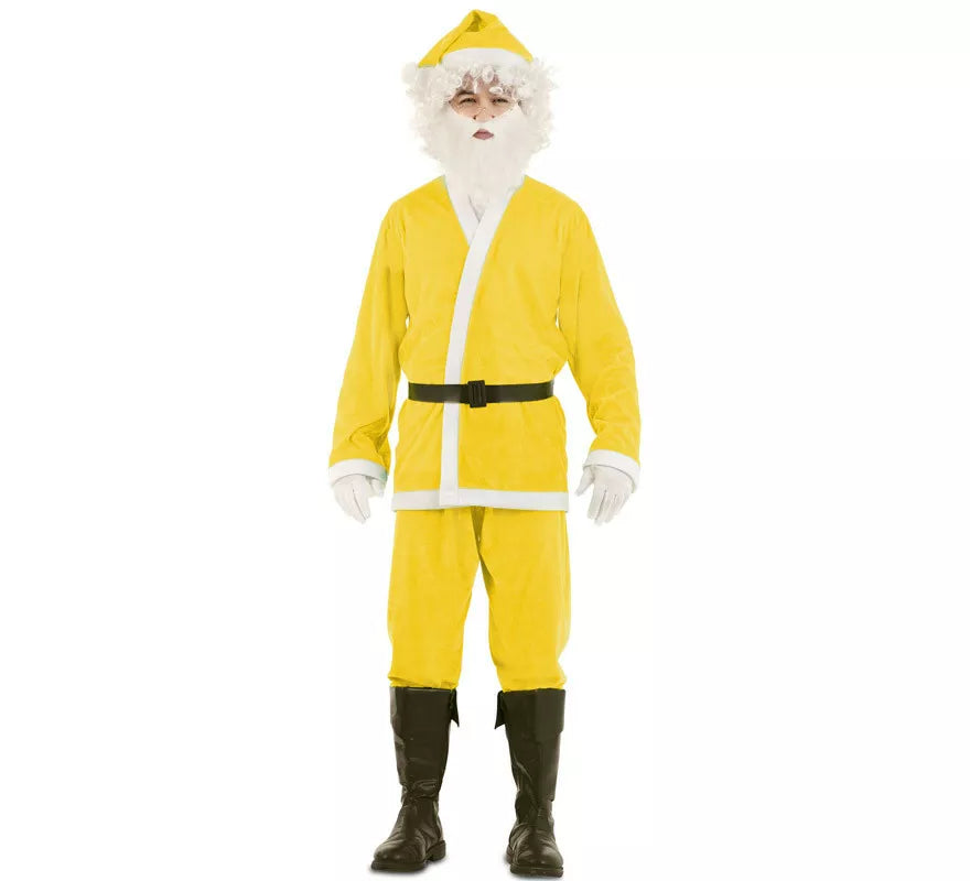 Translation missing: es.Disfraz de Papa Noel Amarillo para hombre