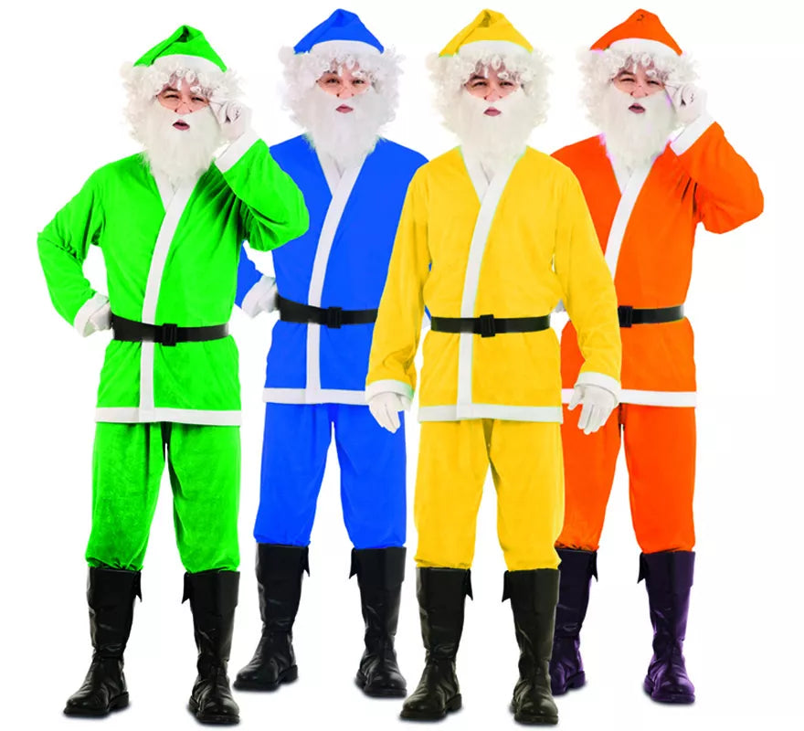 Translation missing: es.Disfraz de Papa Noel Azul para hombre