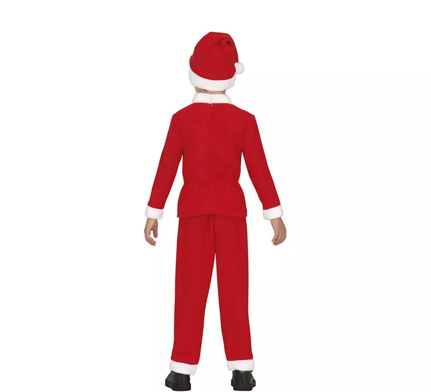 Translation missing: es.Disfraz de Papá Noel clásico con gorro y cinturón para niño