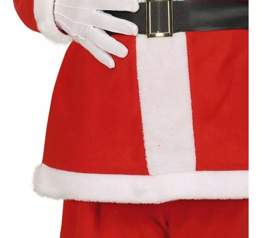 Translation missing: es.Disfraz de Papá Noel con cinturón negro para hombre