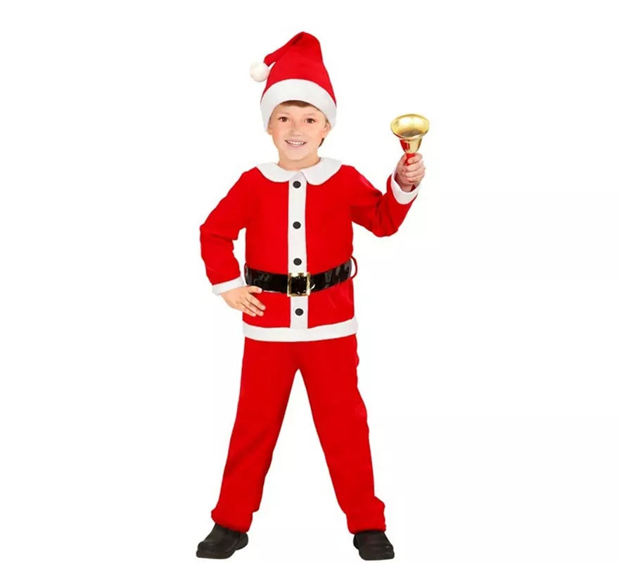 Translation missing: es.Disfraz de Papá Noel de Franela para niño