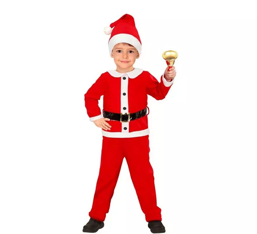 Translation missing: es.Disfraz de Papá Noel de Franela para niño