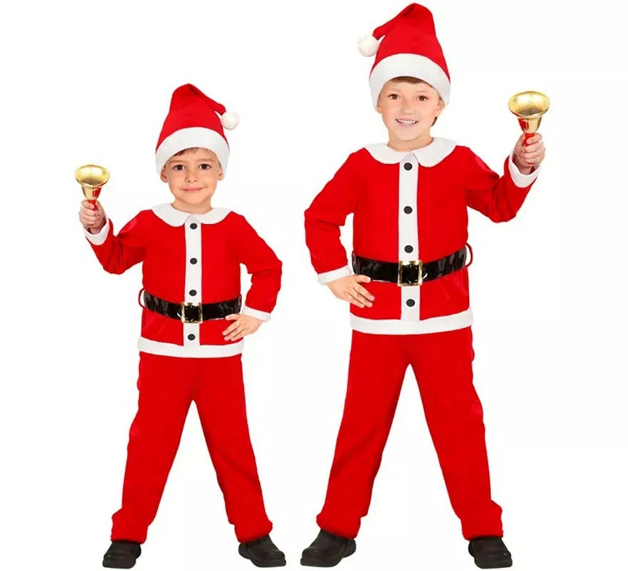 Translation missing: es.Disfraz de Papá Noel de Franela para niño
