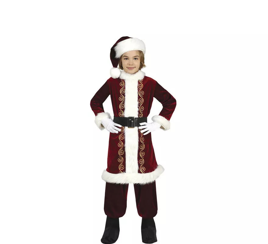 Translation missing: es.Disfraz de Papá Noel Largo para niño