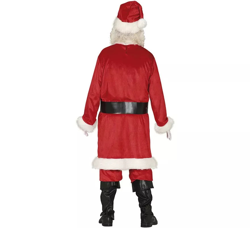 Translation missing: es.Disfraz de Papá Noel rojo tradicional con gorro para hombre