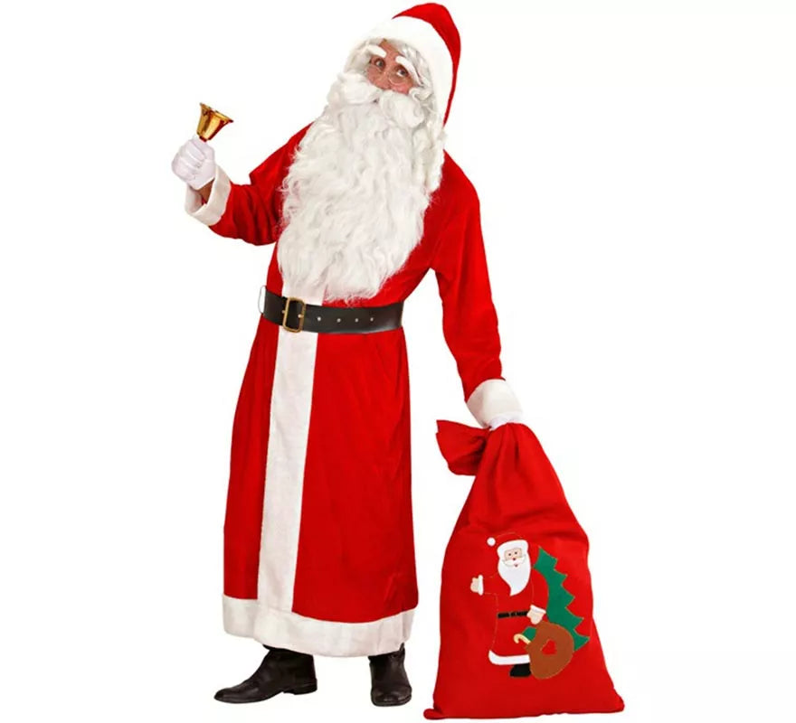 Translation missing: es.Disfraz de Papá Noel Súper Lujo de Terciopelo para hombre