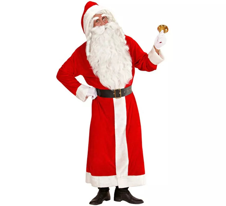Translation missing: es.Disfraz de Papá Noel Súper Lujo de Terciopelo para hombre
