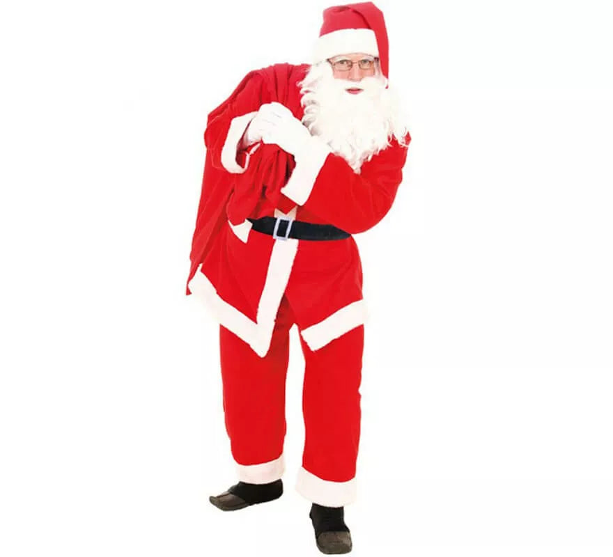 Translation missing: es.Disfraz de Papá Noel Terciopelo para adulto