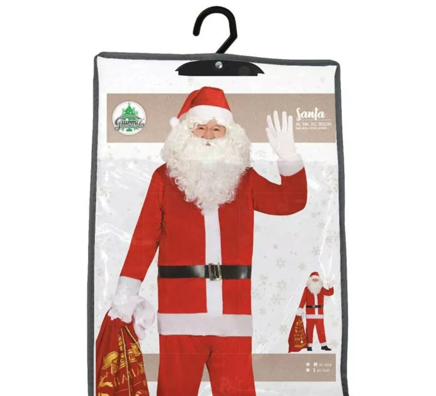 Translation missing: es.Disfraz de Papá Noel tradicional rojo para hombre