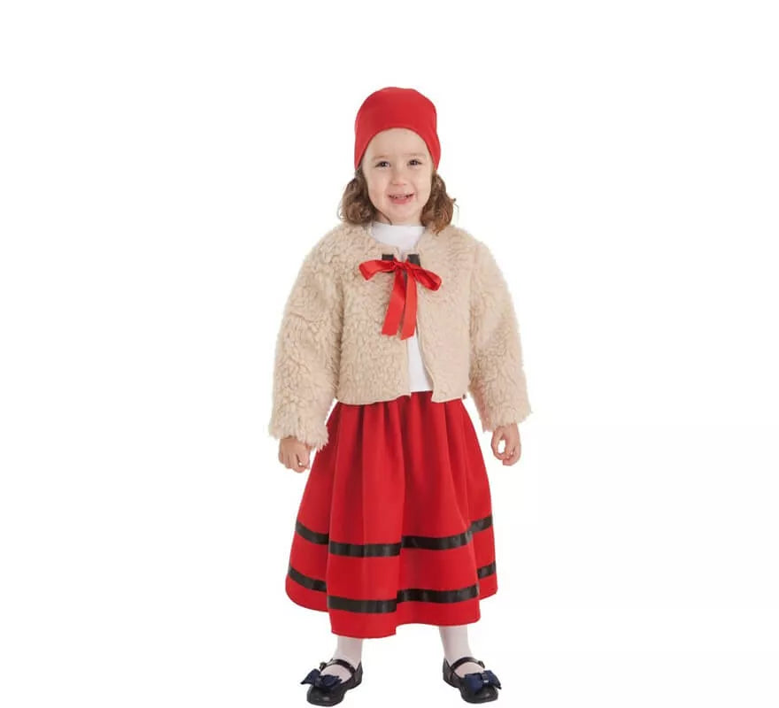 Translation missing: es.Disfraz de Pastora con Abrigo para niña