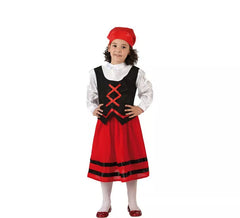 Disfraz de Pastora Roja para niña