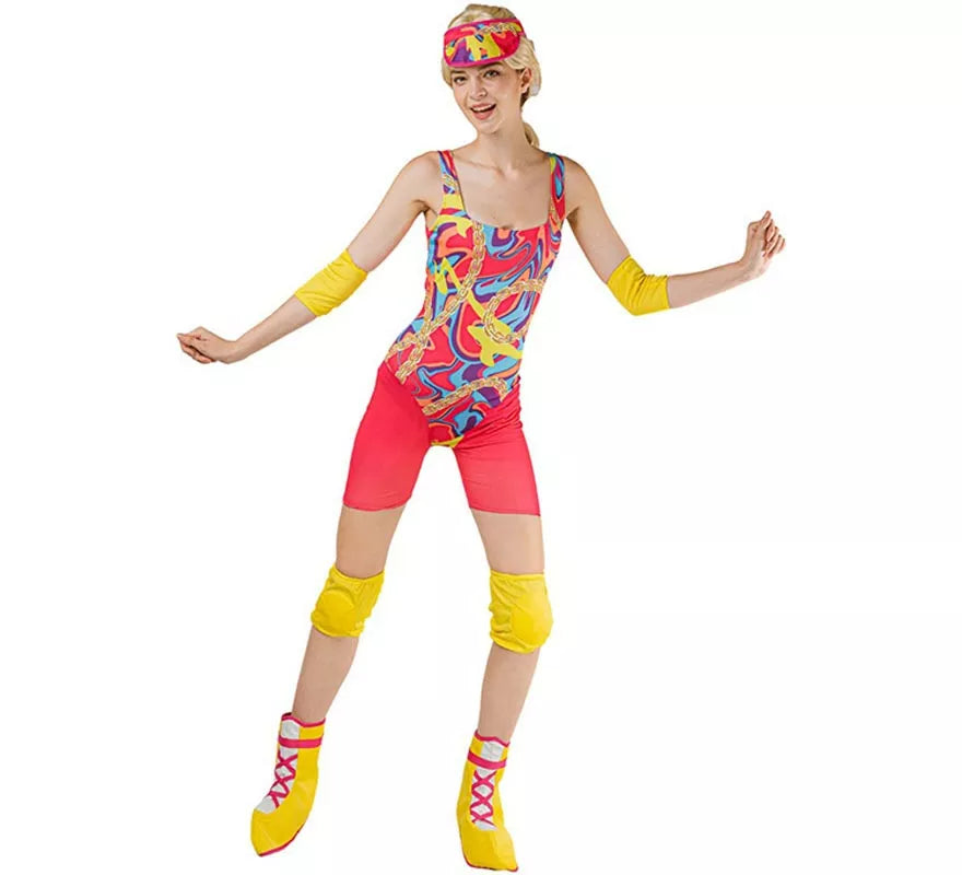 Translation missing: es.Disfraz de Patinadora multicolor Muñeca Famosa para mujer