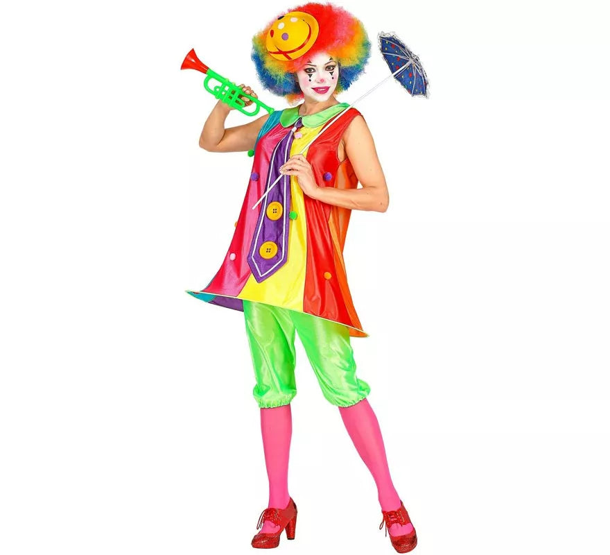 Translation missing: es.Disfraz de Payasa Colorines para mujer