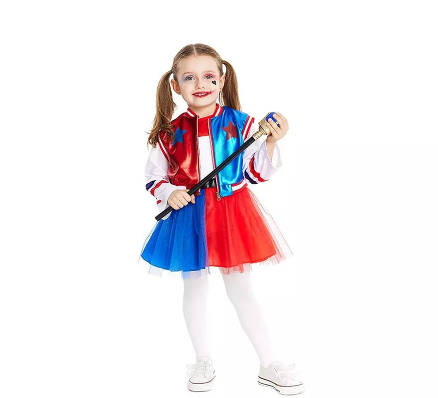 Translation missing: es.Disfraz de Payasa conflictiva con chaleco y tutú para bebé y niña
