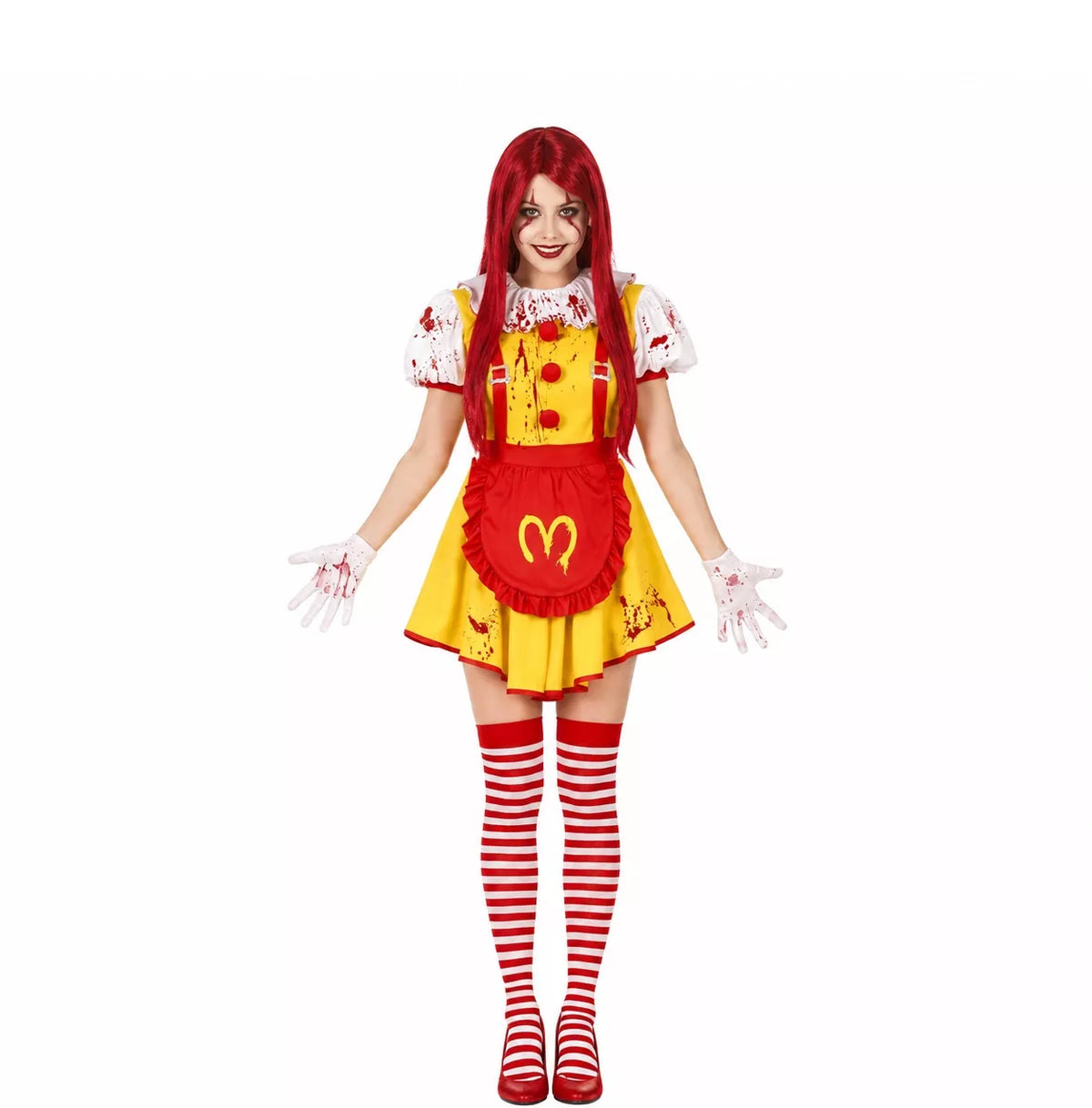 Translation missing: es.Disfraz de Payasa de Hamburguesa Asesina para mujer