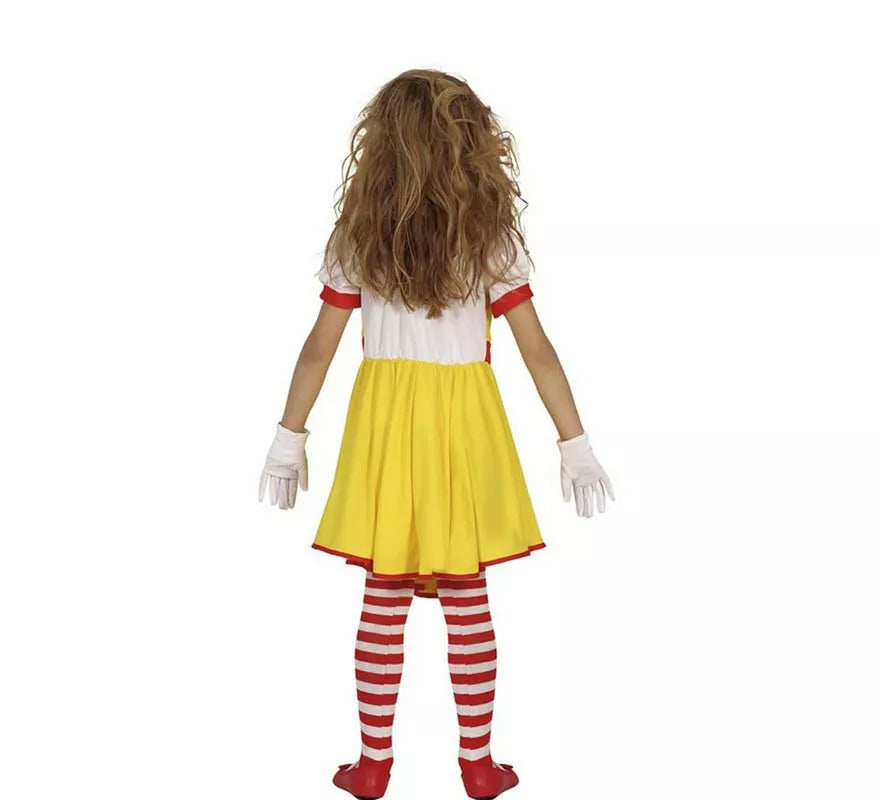 Translation missing: es.Disfraz de Payasa de Hamburguesa Asesina para niña