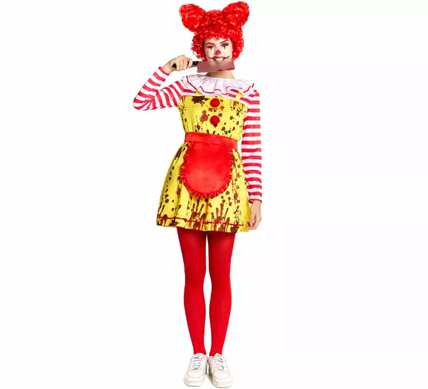 Translation missing: es.Disfraz de Payasa de Hamburguesa Sádica para mujer