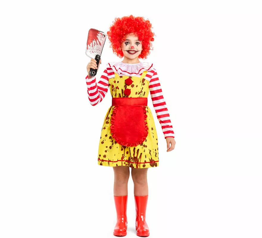 Translation missing: es.Disfraz de Payasa de Hamburguesa Sádica para niña