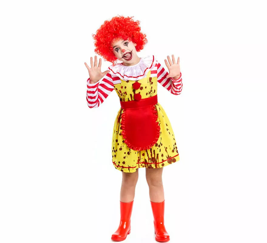 Translation missing: es.Disfraz de Payasa de Hamburguesa Sádica para niña