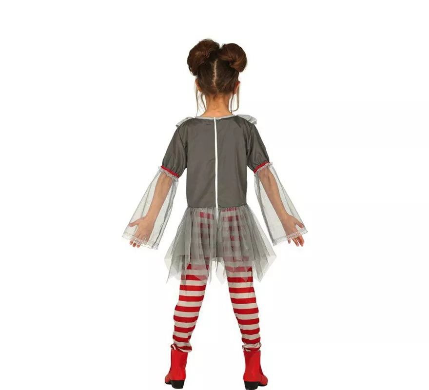 Translation missing: es.Disfraz de Payasa del Miedo para niña