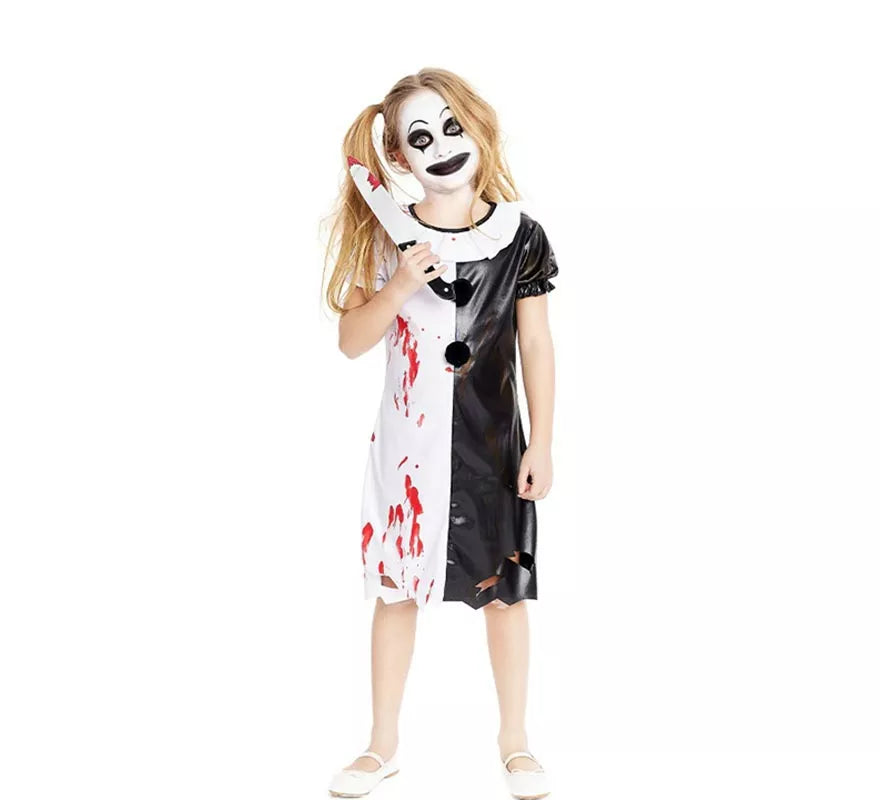 Translation missing: es.Disfraz de Terrifier para niña y adolescente