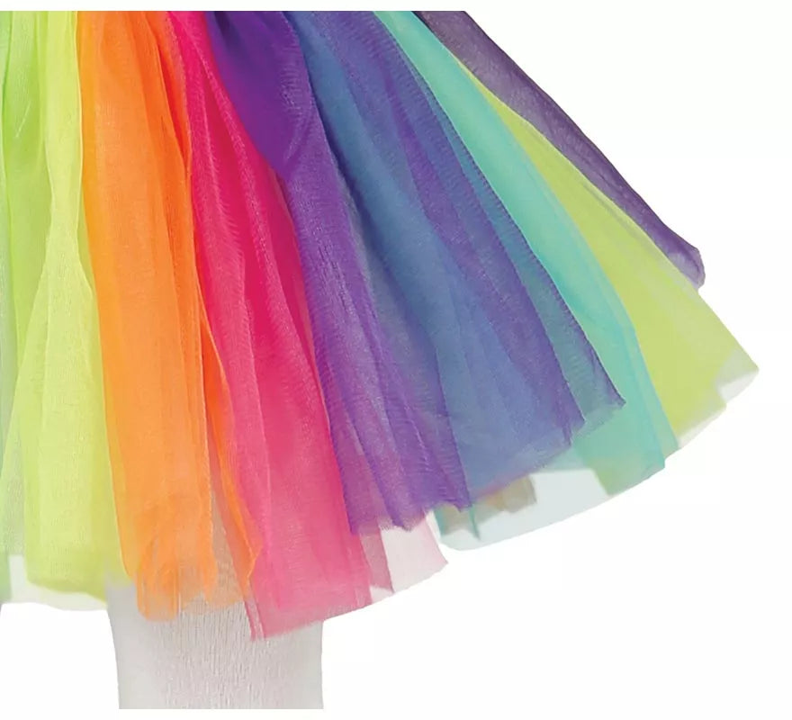 Translation missing: es.Disfraz de Payasita Arcoiris para Niñas