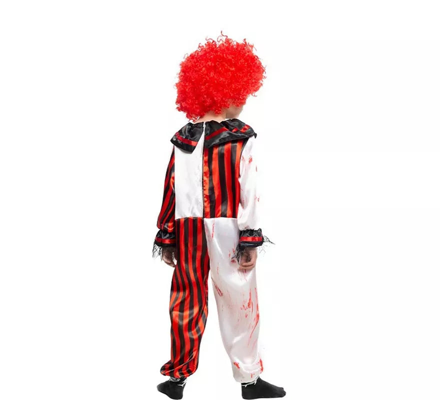 Translation missing: es.Disfraz de Payaso a Rayas con Sangre para niños