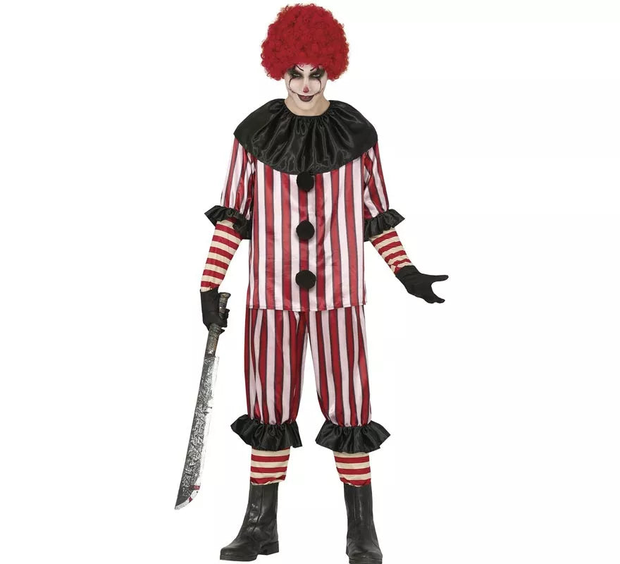 Translation missing: es.Disfraz de Payaso a Rayas para hombre