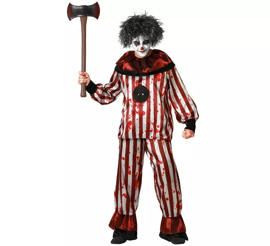 Translation missing: es.Disfraz de Payaso a Rayas para hombre