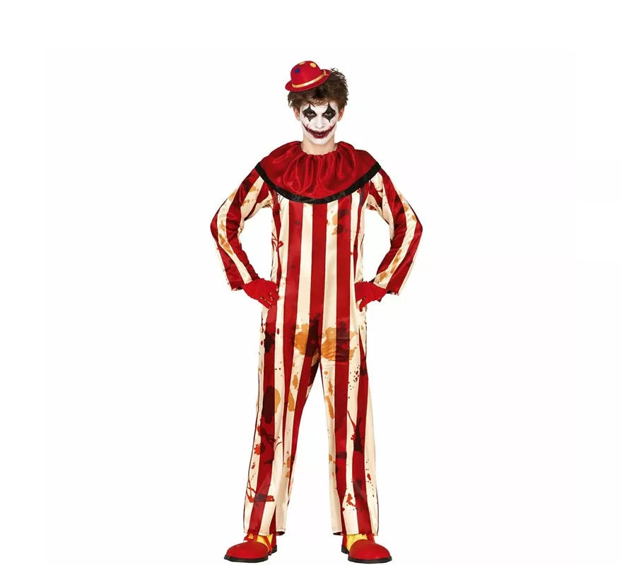Translation missing: es.Disfraz de Payaso a Rayas para hombre