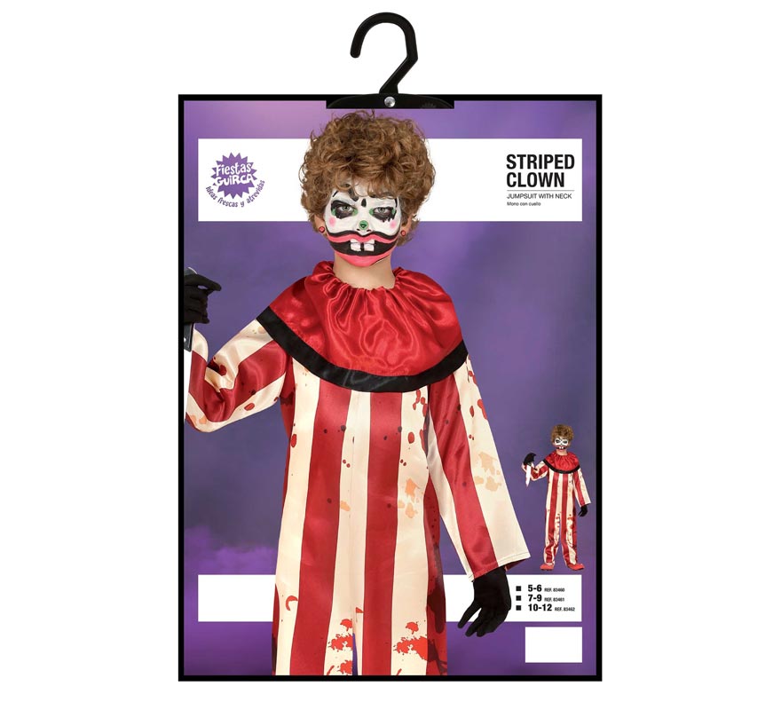 Translation missing: es.Disfraz de Payaso a Rayas para niño