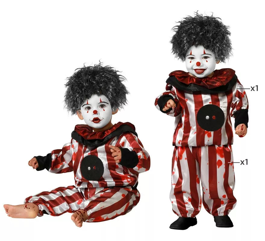 Translation missing: es.Disfraz de Payaso a rayas para niño y bebé